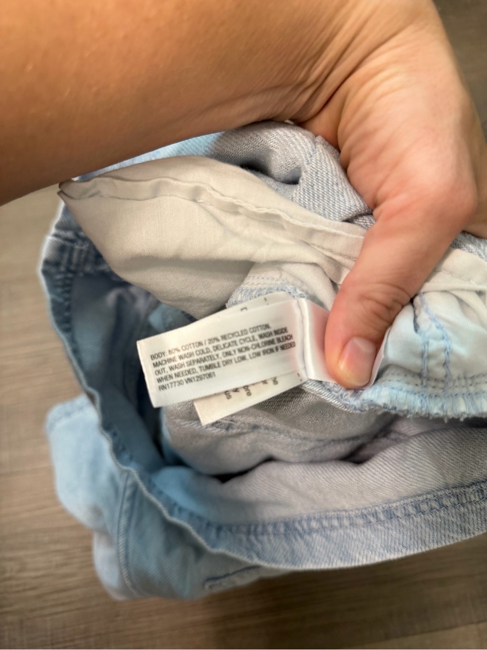 Universal Thread Light Wash Denim Drawstring Shorts - Picture 4 of 4